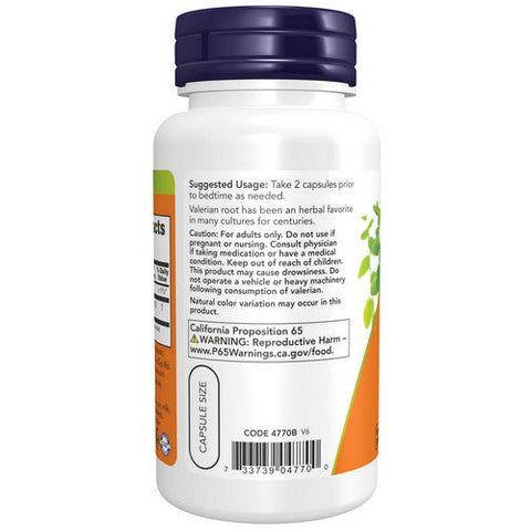 Now Foods, Valerian Root, 500 mg, 100 Caps Now Foods