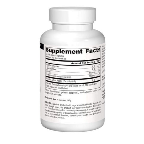 Source Naturals, Modified Citrus Pectin, 750 mg, 90 Caps Source Naturals