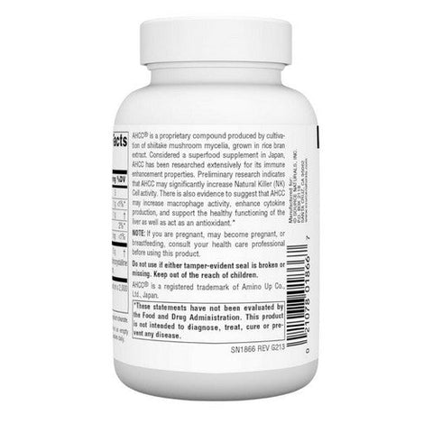 Source Naturals, Ahcc, 750 mg, 60 Caps Source Naturals