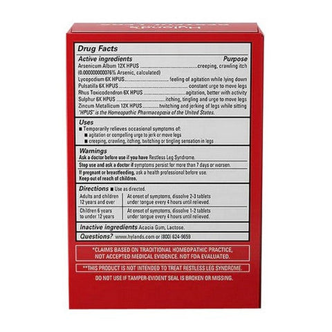 Hylands, Restful Legs Fast Plus Effective Relief, 50 Tabs Hylands