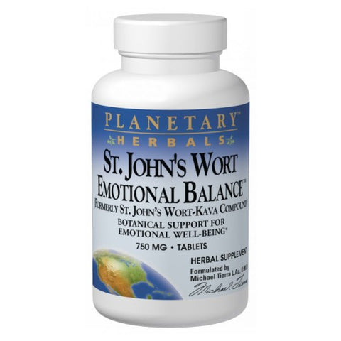 Planetary Herbals, St. John's Wort Emotional Balance, 120 Tabs Planetary Herbals