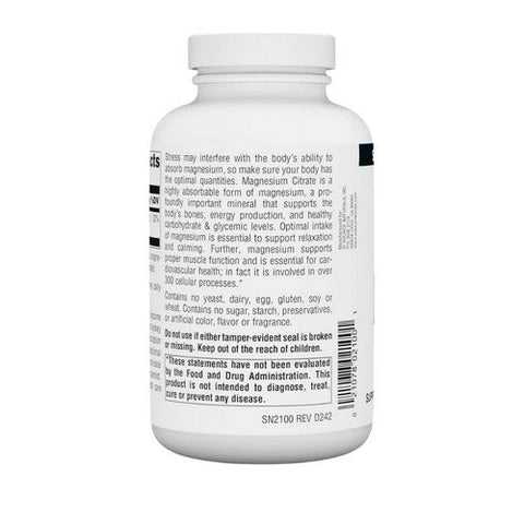 Source Naturals, Magnesium Citrate, 133mg, 180 caps Source Naturals