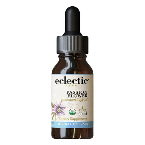 Eclectic Herb, Passion Flower, 1000 mg, 1 Oz with Alcohol Eclectic Herb