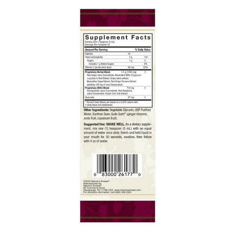 Nature's Answer, Resveratrol Reserve, 5 Oz Nature's Answer