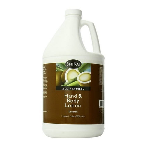 Shikai, Natural Hand & Body Lotion, Coconut 1 Gallon Shikai