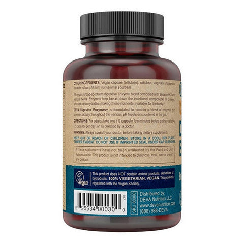 Deva Vegan Vitamins, Vegan Digestive Support, 90 caps Deva Vegan Vitamins