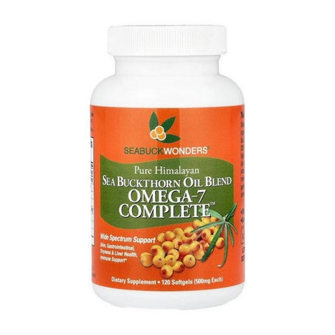 Sea Buckthorn Oil Blend Omega-7 Complete 120 Softgels by Seabuck Wonders