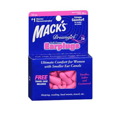 Mack's, Macks Dreamgirl Soft Foam Earplugs, 10 pairs Mack's