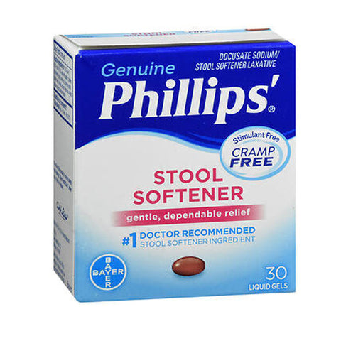 Bayer, Phillips Stool Softener Liquid Gels, 30 each Phillips