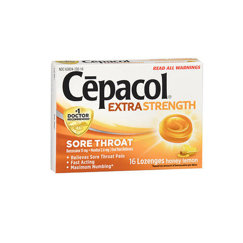 Cepacol, Sore Throat Maximum Strength Numbing Lozenges With Honey Lemon, Box Of 1 Cepacol